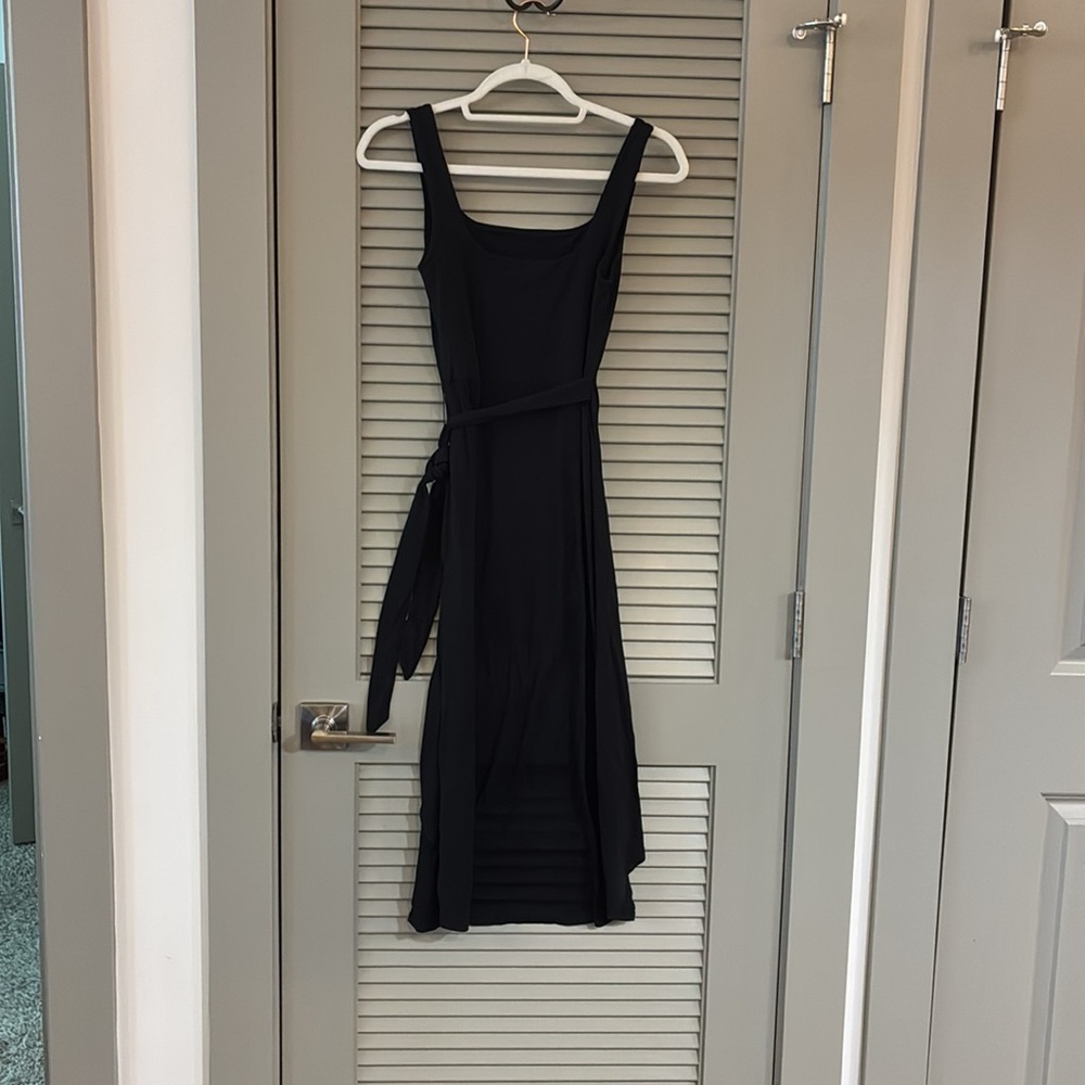 NWT Quince Tencel Jersey Side Tie Midi Dress Sz XS - Picture 8 of 10